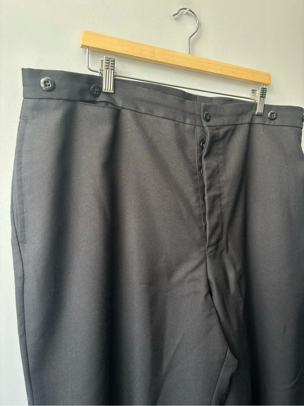 Wahmaker Frontier Vintage Trousers Pants Buckle Back Men’s 44x28 Black‎